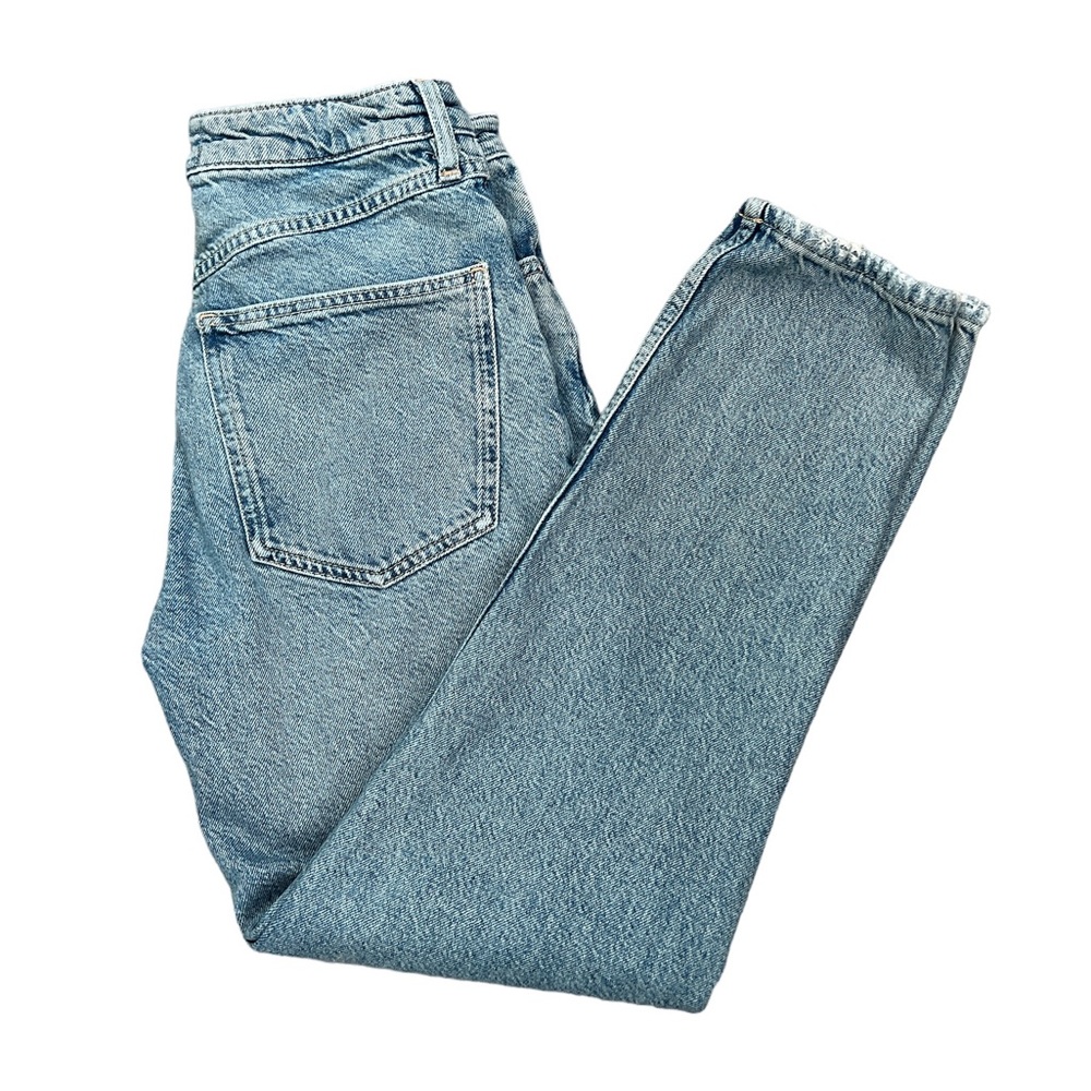 We the Free | Free People Distressed High Waist Button Front Jeans Sz 26